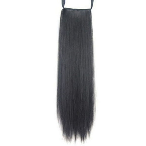 Happydeer Women Hairpiece Long Straight Clip in Ponytail Pony Tail Hair Extension Wig