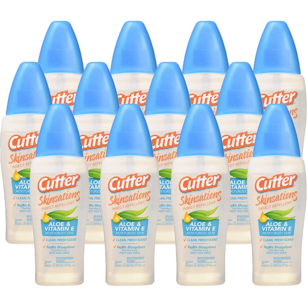 Cutter 54010 Skinsations 6oz Insect Repellent Pump Spray 7Percent DEET