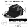 thumbnail image 3 of Retro baseball cap and bucket hat, casual summer caps for women, sun protection style Men Women Solid Cap Mesh Quick Drying Adjustable Breathable Sport Outdoor Sun Protection Baseball Cap, 3 of 6