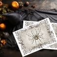 thumbnail image 4 of Koyal Wholesale Halloween Placemats, Vintage Spider Elegance Disposable Cardstock Paper Table Mats for Dining, 8-Pk, 4 of 5