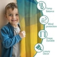 thumbnail image 3 of Blackout Kids Curtains,Geometric Gradient Childrens Insulated Curtains Set Of 2,Bedroom Essentials,Toddler Room Decor 52x84in(132x213cm), 3 of 4