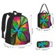 thumbnail image 2 of Balery Multicolored Beautiful Flower Mochila escolar 3 en 1 para niños: mochila resistente con lonchera térmica y estuche para lápices. Mochila escolar para niños y niñas., 2 of 7