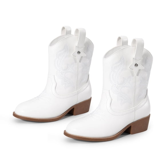 Botas de Vaquera Blancas para Niñas DREAM PAIRS KKUMMB2509