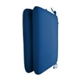 thumbnail image 4 of Casual Cushion Solid Sunbrella Fabric 2-Piece Indoor/Outdoor Seat Pad Cushion, 18"W x 18"L, Cast Royal, 4 of 6