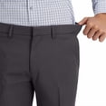 thumbnail image 3 of Haggar Men's Comfort Performance Stretch Straight Fit Pants with Super Flex Waistband (Dark Grey, 36X30), 3 of 3