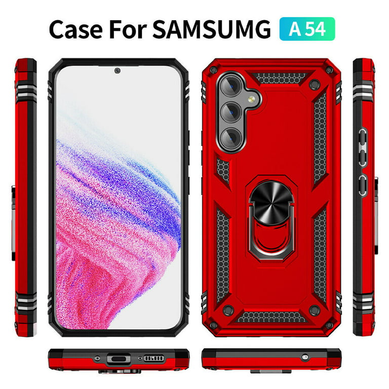 Xhy Samsung Galaxy A54 5G Case Military Grade Double Layer Drop Resistant  Durable for Galaxy A54 5G Phone - White Grey 