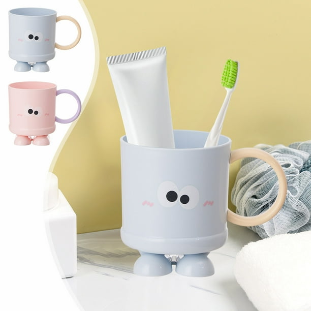 Vaso para Enjuague Bucal, Vaso Ergonómico de Viaje, Vaso Antideslizante para Cepillado, Vaso Compacto y Portátil, Ideal para Uso Diario o Actividades Al Aire Libre, Ideal para Parejas o Familias.