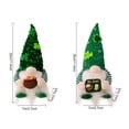 thumbnail image 6 of 1PC St Patricks Day , LED Light Up Plush Doll Decoration, Handmade Swedish Irish Shamrocks Leprechau Tomte Doll Gift for Kid Women/Men - Decorations for Shelve, 6 of 9