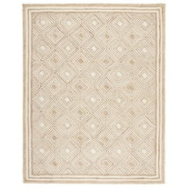 SAFAVIEH Natural Fiber Lailee Geometric Area Rug, Natural/Ivory, 6' x 9'