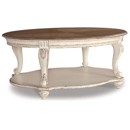 Signature Design by Ashley Casual Realyn Coffee Table White/Brown