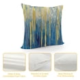 thumbnail image 4 of JRXY Abstract Line Decorations Pillow Covers  Throw Pillows Covers for Outdoor Couch Sofa Living Room Blue Gold Couch Pillows Cushion Cover White, 4 of 5