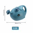 thumbnail image 5 of MOQIN Watering Can for Indoor Plants, Plastic Watering Can Small Lightweight Cute Indoor Outdoor Garden Plants, Whale Shaped Watering Can, 5 of 8