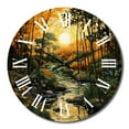 thumbnail image 4 of Designart "Bamboo Whisper Asian beauty V" Asian Oversized Wall Clock, 4 of 5