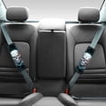 thumbnail image 2 of Chririnla Dual-Tone Skull Harness Pad Soft Touch Skin-Friendly Car Seat Belt Pads, Comfortable Driving Easy to Clean Compatible with Trucks SUV Auto, 2 of 6