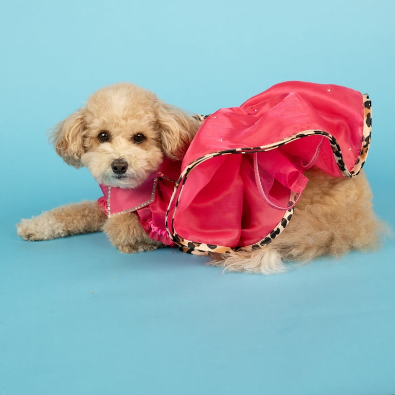Doggy Parton, Dog Clothes, Leopard Notched Collar Pet Dress, Pink, Large - Walmart.com Doggy Parton, Dog Clothes, Leopard Notched Collar Pet Dress, Pink, Large - Walmart.com
