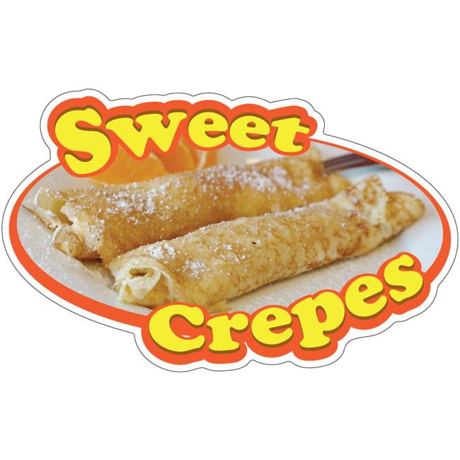 SignMission 12 in. Sweet Crepes Decal Concession Stand Food Truck