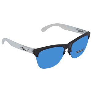 Oakley Frogskins Lite Sunglasses Matte Black Matte Clear Prizm Saphire