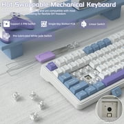 ATTACK SHARK X85 Wireless Mechanical Keyboard 75% Gasket-mounted Bluetooth 5.1/2.4G Wireless & Type-C Wired Mechanical Keyboard