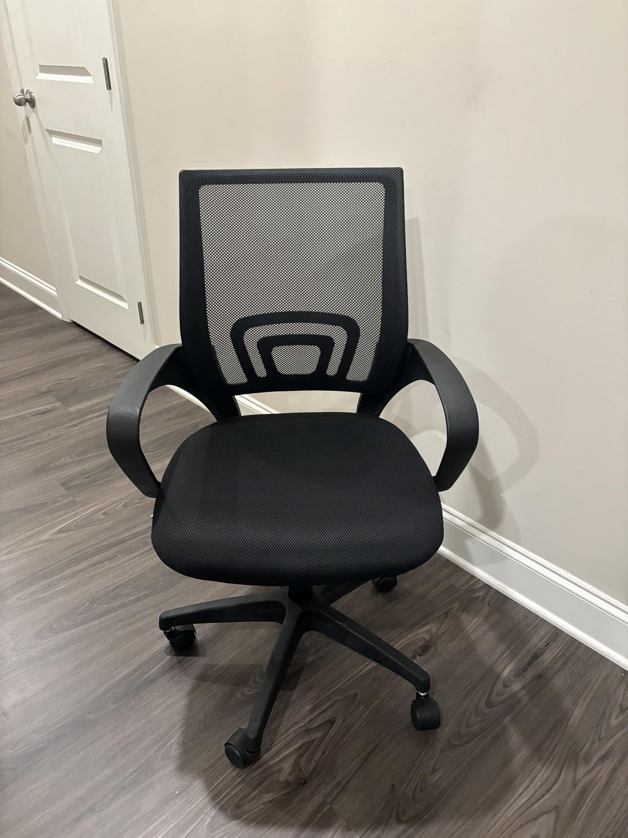 YRLLENSDAN Conference Room Chairs Mesh Office Chair with Wheels Rolling Desk Chair with Arms Mesh Computer Chair for 250lb Adults Study Chair Adjustable Height 2 Pack,Black