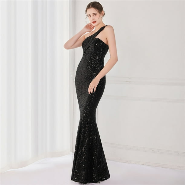 Vestido de fantasía con lentejuelas, vestido de fiesta, vestido de noche, vestido sexy largo para brindis, vestido de presentadora