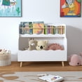 thumbnail image 3 of Kids Bedroom Furniture Kids Bookcaes, Children Book Organizer, toy Storage Cabinet Organizer, White,Baby Cribs, 3 of 21