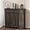 Rustic Brown, variant on Tilt Out Trash Can Cabinet 13 Gallon, Wooden Freestanding Kitchen Cabinets Recycling Bin with Hideaway Drawers, Pet Proof Hidden Trash Can Cabinet for Kitchen Living Room