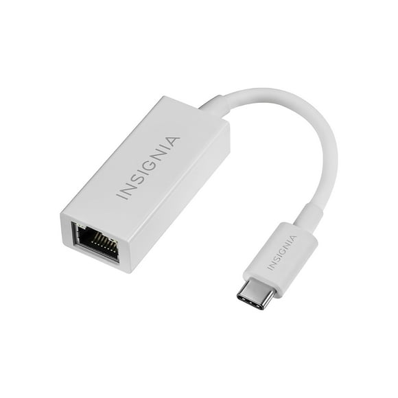 Adaptador USB Insignia Tipo C a Gigabit Ethernet Blanco