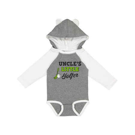 

Inktastic Uncles Little Golfer with Golf Club and Ball Gift Baby Boy or Baby Girl Long Sleeve Bodysuit