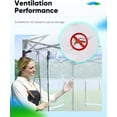 thumbnail image 4 of Quictent 8x6 Walk-in Pop-up Greenhouse, Easy Setup, Portable Hight Transparency Winter Green House, 4 of 8