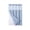Blue, variant on Ouuluon Waterproof Shower Curtain 72x36 inch Double Layer Waffle Weave Polyester Shower Partition Curtain with Large Ring Hooks