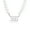 Silver 5 Necklace, variant on Affordable Luxury Stainless Steel Digital Pendant Necklace Simple