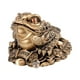 thumbnail image 5 of Estatuilla de rana,Artesanías de estatua de rana de dinero de la suerte de resina china,Figura de sapo de la fortuna de la riqueza de la resina de mesa,Decoración de adorno Feng Shui de rana, 5 of 9