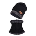 thumbnail image 5 of Men‘S Winter Hat Cap Collar Set Plus Velvet Thick Knit Hat And Muffler, 5 of 5
