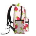 thumbnail image 3 of Fotbe Hand Drawn Strawberry Pattern Casual Backpack for School, Travel, and Outdoor Activities - Durable, Lightweight, and Comfortable, 3 of 5