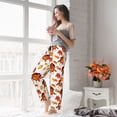 thumbnail image 5 of Salouo Thanksgiving Turkey Leaves Print Women's Pajama Pants Casual Loose Sweatpants PJs Flowy Pants Drawstring Palazzo for Women Wide Leg Pants Lounge Pajama -, 5 of 8