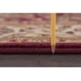 thumbnail image 4 of Sensation Traditional 5' x 7' Red and Beige Polypropylene Indoor Area Rug, 4 of 8