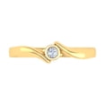 thumbnail image 3 of 1/5 Carat Channel Set Solitaire Diamond Engagement Ring Band in 14K Yellow Gold (Ring Size 8.25), 3 of 4