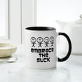 thumbnail image 4 of CafePress - Embrace The Suck Mug - 11 oz Ceramic Mug - Novelty Coffee Tea Cup, 4 of 4