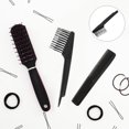 thumbnail image 1 of WHAMVOX 1Pc Plastic Comb Cleaner Hair Brush Cleaning Tool for Quick Hair Removal Black Color, 1 of 8