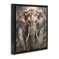 thumbnail image 3 of Stupell Industries Traditional Grey Elephant Portrait Black Floating Frame Canvas Art, 18 x 18, by Noah Bay, 3 of 8