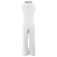 thumbnail image 6 of Women's Summer Wide Leg Sleeveless Romper - Casual Comfortable Jumpsuit for Daily Wear & Home Relax, 6 of 6