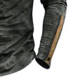 thumbnail image 5 of MiYuan Mens Distressed Henley Raglan Long Sleeve Shirts Front Placket Retro Long Sleeve Tee Shirts Casual Button down Washed T-Shirts for Men, 5 of 5