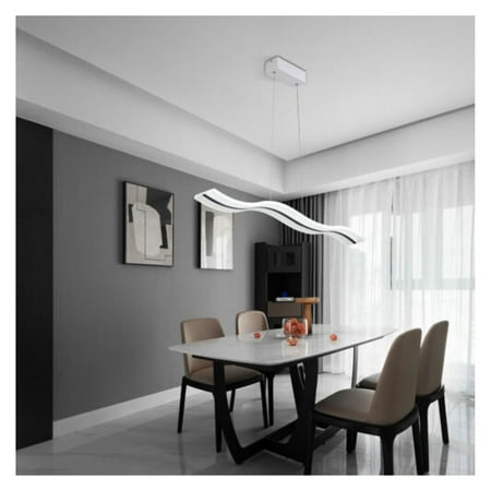 

‎Studyli 38W Modern LED Chandelier S shape Pendant Light Ceiling Lamp 100cm