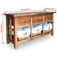 thumbnail image 3 of vidaXL Sideboard Solid Reclaimed Wood 100x30x50 cm, 3 of 3