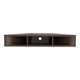 thumbnail image 3 of Sukhumi 3-Shelf Wood 42" Corner Floating TV Stand, Walnut Oak, 3 of 8