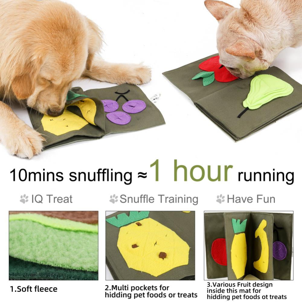 Pet Dog Snuffle Mat Pet Sniffing Training Blanket Detachable Fleece