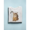 thumbnail image 3 of Beautiful Abyssinian Tail Wag Sweatshirt Women - Women Sweatshirt, White, Large, 3 of 4