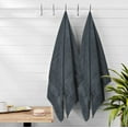 thumbnail image 3 of MALLONI HOME Ultra Soft 6 Pack Cotton Towel Set, Contains 2 Bath Towels 28x55 inch, 2 Hand Towels 16x24 inch & 2 Wash Coths 12x12 inch, Ideal Everyday use, Compact & Lightweight - Charcoal Grey, 3 of 8
