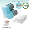 thumbnail image 3 of Juego de almohadas ortopédicas con forma de cuña Hansleep, espuma viscoelástica, 6 piezas, 3 of 9