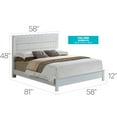 thumbnail image 2 of Glory Furniture Burlington Full Bed in White Color, 2 of 14